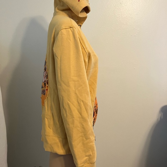 Disney Yellow Hoodie with Zip - Picture 10 of 13